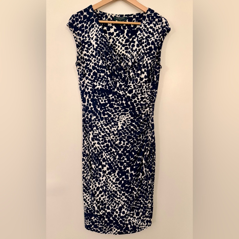 Ralph Lauren Navy and White Dress